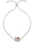 ფოტო #1 პროდუქტის Hello Kitty Cubic Zirconia & Enamel Bolo Bracelet in Sterling Silver