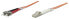 Фото #1 товара Intellinet Fiber Optic Patch Cable - OM2 - LC/ST - 5m - Orange - Duplex - Multimode - 50/125 µm - LSZH - Fibre - Lifetime Warranty - Polybag - 5 m - OM2 - LC - ST