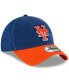 Фото #2 товара Men's Royal, Orange New York Mets Fashion Core Classic 9TWENTY Adjustable Hat