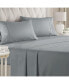 Фото #1 товара 4 Piece Deep Pocket Microfiber (Muted, Vibrant, Heathered) Sheet Set - California King