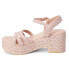 BEACH by Matisse Mykonos Espadrille Platform Womens Pink Casual Sandals MYKONOS