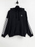 Фото #1 товара adidas Originals adicolor three stripe hoodie in black