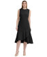 Фото #1 товара Women's Flounce-Hem Sleeveless Midi Dress