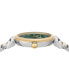 ფოტო #2 პროდუქტის Salvatore Women's Swiss Two-Tone Stainless Steel Bracelet Watch 36mm