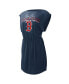 Фото #3 товара Women's Navy Boston Red Sox G.O.A.T Swimsuit Cover-Up Dress