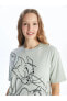 Фото #2 товара Футболка LCW Vision Tom&Jerry Print Oversize Tee