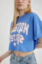 Kadın T-shirt Mavi B7115ax/be419