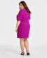 Plus Size Zigzag Sheath Dress