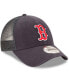 Men's Navy Boston Red Sox Trucker 9FORTY Adjustable Snapback Hat