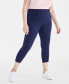 Фото #2 товара Plus Size High-Rise Cropped Leggings, Created for Macy's