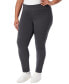 Фото #1 товара Plus Size Solid Pull-On Trousers