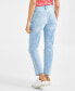 Фото #2 товара Petite Mid-Rise Girlfriend Jeans, Created for Macy's