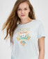 ფოტო #3 პროდუქტის Women's Embellished Mansion Logo Easy T-Shirt