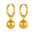 Фото #1 товара Stylish gold-plated earrings with balls