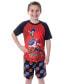 Фото #1 товара Boys Burst Surge Hikaru and Hyuga T-Shirt and Shorts Pajama Set