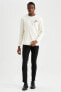 Modern Fit Bisiklet Yaka Sweatshirt