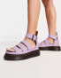 Dr Martens Clarissa ii quad chunky sandals in lilac pisa US 11 - фото #2