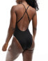 Nike Swimming Sneakerkini 2.0 crossback swimsuit in black