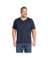 Men's Big & Tall Short Sleeve Supima Jersey Henley T-Shirt