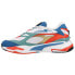 Фото #5 товара Puma RsFast Go For Lace Up Mens Blue, Orange, White Sneakers Casual Shoes 38579
