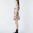 The Kooples Women's Short Wrap Dress Floral Ecru Multi Print 1 US Small