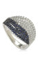 Фото #1 товара Suzy Levian Sterling Silver Cubic Zirconia Pave Weave Ring