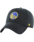 ფოტო #1 პროდუქტის Men's Black Golden State Warriors Classic Franchise Fitted Hat