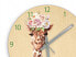 Wanduhr Giraffe