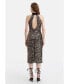 Фото #10 товара Women's Sequined Mock-Neck Midi Dress