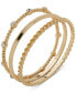 Gold-Tone 3-Pc. Set Crystal Bangle Bracelets