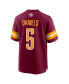 Фото #3 товара Men's Jayden Daniels Burgundy Washington Commanders 2024 NFL Draft First Round Pick Player Game Jersey