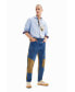 ფოტო #1 პროდუქტის Men's Denim cargo trousers