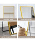 Фото #7 товара Aluminium Frame Full Body Mirror - Golden 63" X 20"