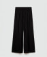 Фото #6 товара Women's Wide Leg Fluid Pants