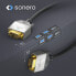 Sonero S-VC000-020 - 2 m - VGA (D-Sub) - VGA (D-Sub) - Male - Male - Black - Grey