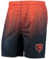 Фото #3 товара Men's Navy and Orange Chicago Bears Pixel Gradient Training Shorts