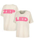 Фото #1 товара Women's White Led Zeppelin Block Letters Merch T-shirt