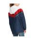Women's White, Red New England Patriots Staci Half-Zip Hoodie Windbreaker Jacket