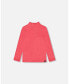 Фото #1 товара Big Girls Super Soft Brushed Long Sleeve Mock Neck Top Magenta