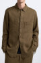 Фото #5 товара Куртка-рубашка из 100% льна ZARA