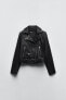Фото #15 товара Куртка из искусственной кожи ЗАРА Faux leather biker