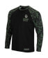 Фото #3 товара Men's Black Oklahoma Sooners OHT Military-Inspired Appreciation Camo Raglan Long Sleeve T-shirt