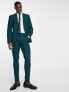 Фото #5 товара ASOS DESIGN skinny suit trousers in crosshatch in green