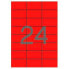 Фото #2 товара Этикетки для принтера Apli Красный 70 x 37 mm
