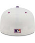 Фото #2 товара Men's White/Purple Washington Nationals 2008 Nationals Park Inaugural Season Grape Lolli 59FIFTY Fitted Hat