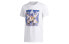 Фото #1 товара Футболка мужская Adidas футболка T GE1057 двойная полоса белая