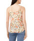 Women's Printed Pin-Tuck V-Neck Camisole Top