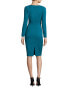 Фото #3 товара Black Halo 156418 Women's Jade Sheath Dress Long Sleeve V-Neck Masca Sz. 6