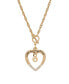 2028 crystal Live Love Rescue Heart Necklace