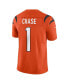 Фото #4 товара Men's Ja'Marr Chase Orange Cincinnati Bengals Vapor F.U.S.E. Limited Alternate 1 Jersey